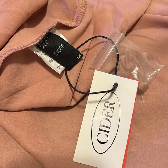 Solid Cowl Neck Slit Midi Dress - Picture 6 of 7